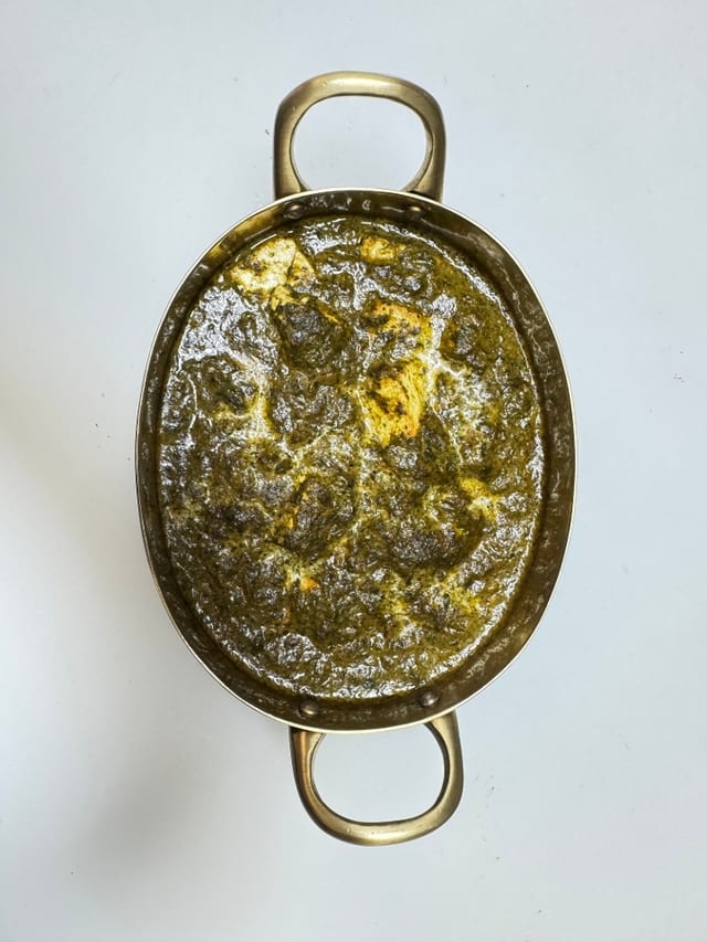 Saag (Spinach).