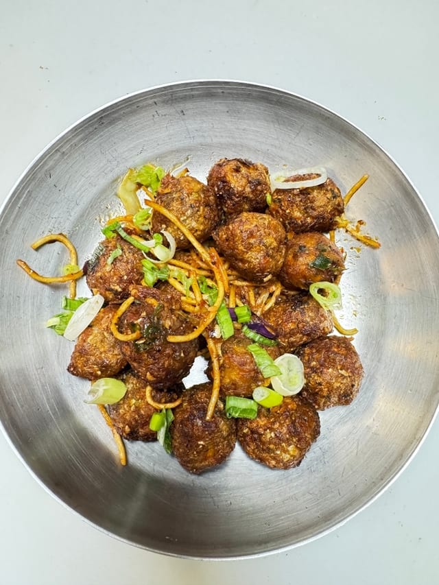 Veg Manchurian.