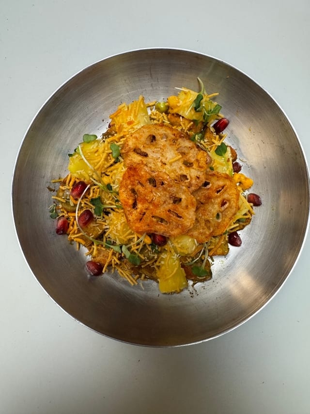 Lotus and Pineapple Chaat.