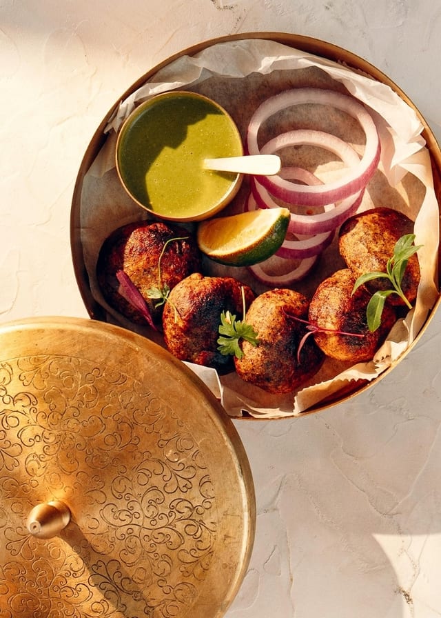 Mushroom Galouti Kabab.